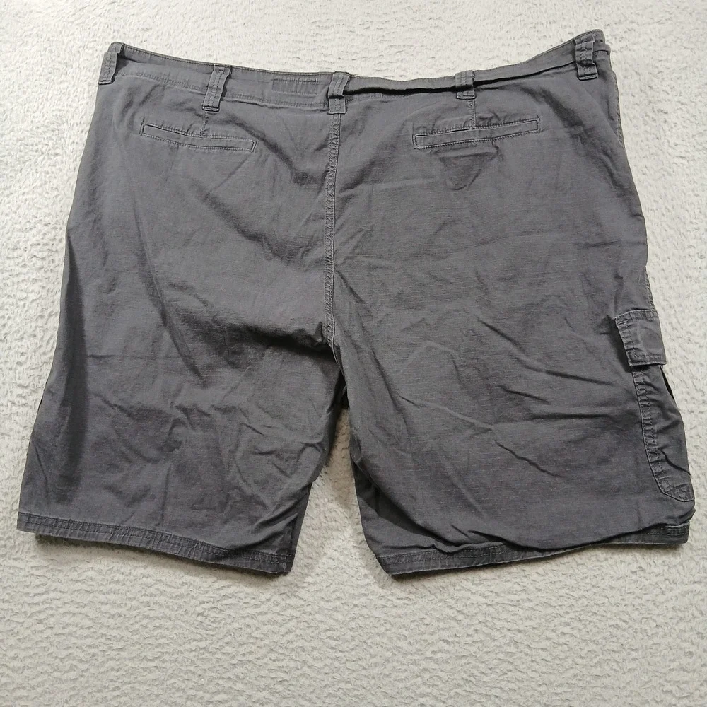 Wrangler Cargo Shorts Men's 48 Gray‎ Stretch Utility Casual